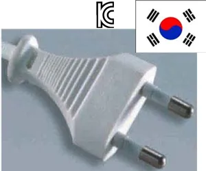 China maufacturer Korea KC certification power cable with plug on alibaba