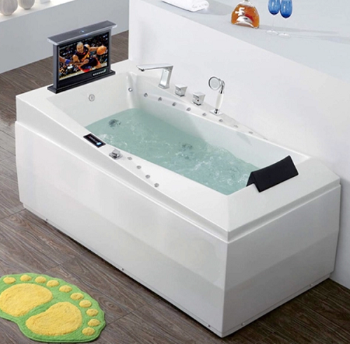 Acrylic Soaking Material Freestanding Massage Bathtub