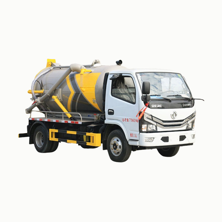 Dongfeng 4000 liters Small Vacuum suction sewage truck