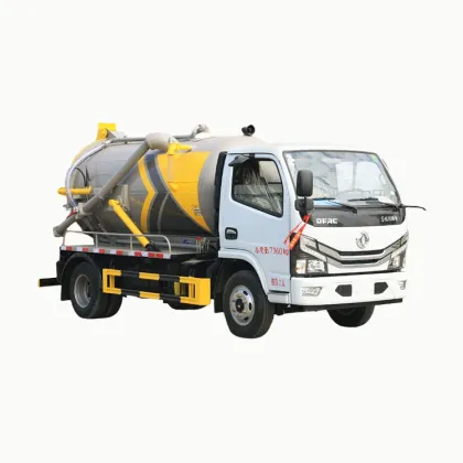 Dongfeng 4000 liters Small Vacuum suction sewage truck