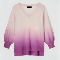 Bahar Etkinlikleri için Zarif Pembe-Mor Degrade Bluz