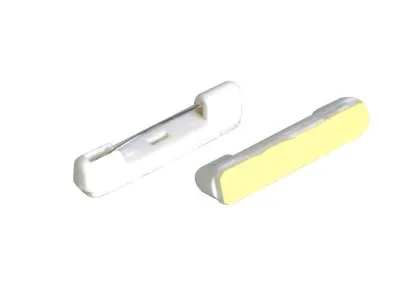 Pressure Sensitive Abs Identification Badge Holder Clip With Adhesive Sticker 30365