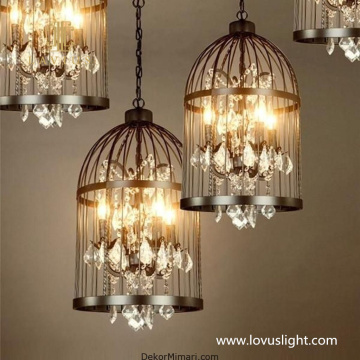 Kristallkäfig Custom Modeling Decorative Wall Light Hotel Corridor Kreatives Wandlicht
