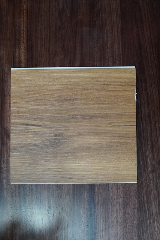 Carbon crystal board on wood surface