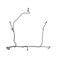 Camera wiring harness 605-2071 for Bulldozer D11T,cab accessory wiring harness 6052071