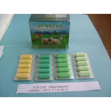 Uso veterinario de veterinaria albendazol tableta 600MG