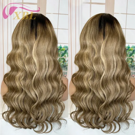 High Definition Lace Front Wig: XBL Hair Factory's Tina Unprocessed Virgin Raw Human Hair Wig in Bleached Knot HD Lace