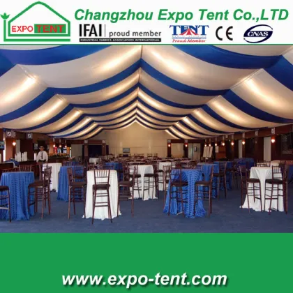 wedding halls tent with beautiful wedding decoration