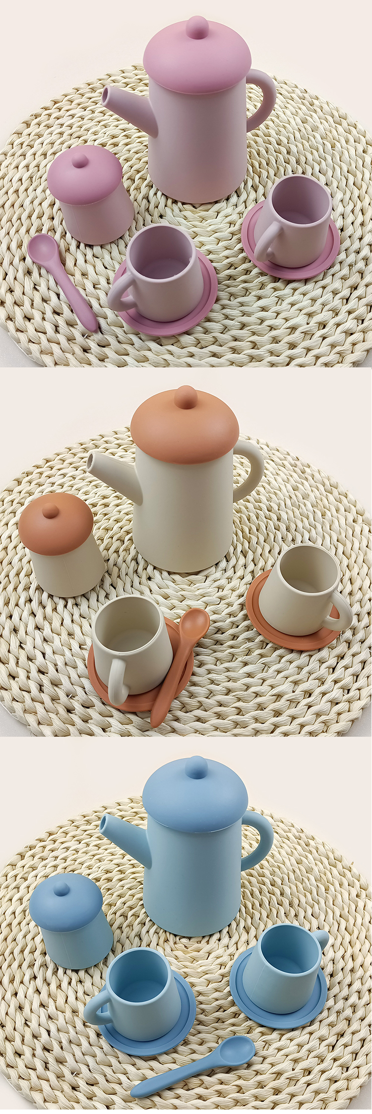 silicone tea set toys MFZ-G007