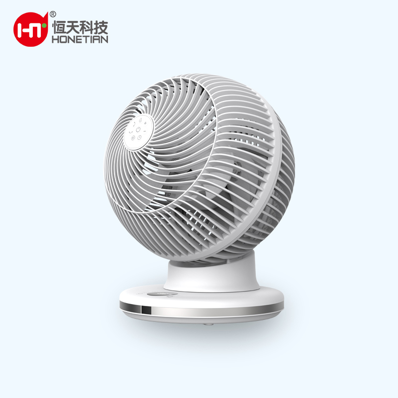 HONETIAN 12 gears wind 4 modes 12 timed hot sellers white colour indoor plastics 8 inch 3 blades DC circulator table fan