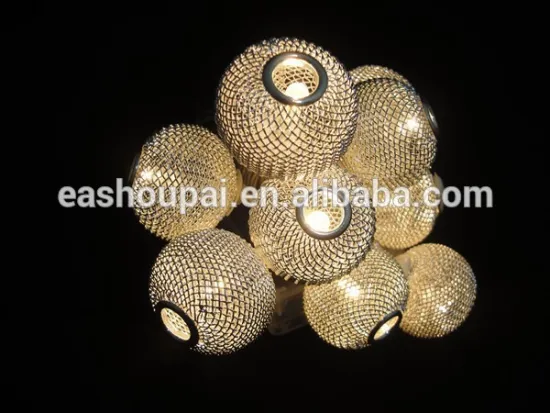 2016 new Silver ball shape 10leds christmas wedding party fairy string decorration light