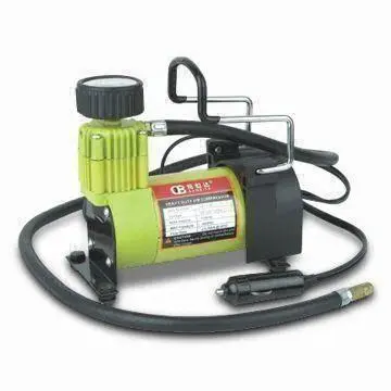 Mini Compressor with Mini Pump, Two Nozzle Adapters and One Sports Needle, 140psi Air Pressure