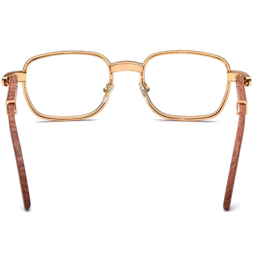 Luxury Diamond Mahogany Eyeglasses Frame