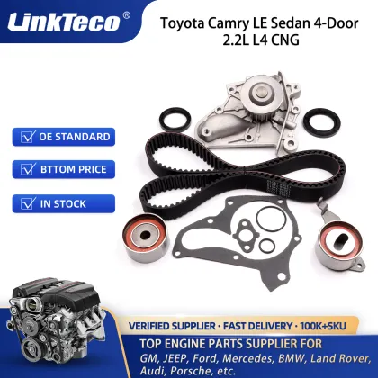 Linkteco Timing Belt Kit Water Pump for Toyota Camry LE Sedan 1987-2001