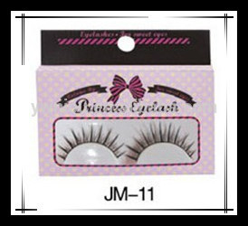 Beautiful Natural Look Soft Black 1 Pair Eye Lashes In Box