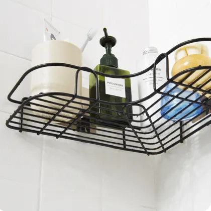 Bathroom Corner Shelf Organizer - Metal Storage Rack for Kitchen and Sink