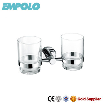 Double Stainless Steel Tumbler Holder,Bathroom Accessories Holders For Glass Cup 922 05B
