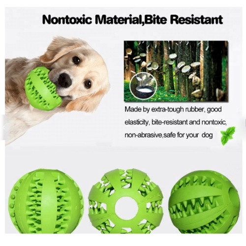 Hund Tänder Rengöring Toy Boll Silikon Pet Ball