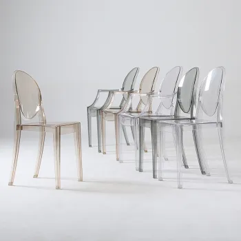 Modern Luxury Stackable PP Plastic Dining Chair for Restaurants and Homes