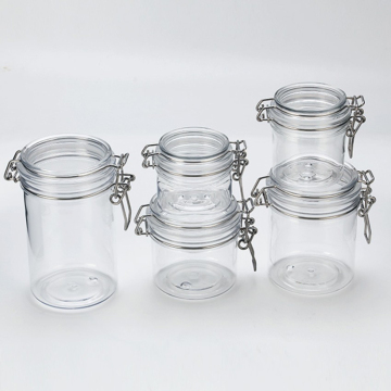 Round Clear PET Kilner Jar - Airtight Plastic Food Storage Container