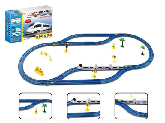 Super railway train toys with music and light(395CM length)