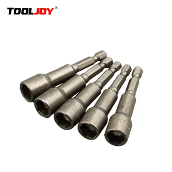 Magnetic Nut Driver Set with 8mm, 5/16" Socket Adapter & Hex Drill Bit: Comprehensive Tool for Precision Fastening