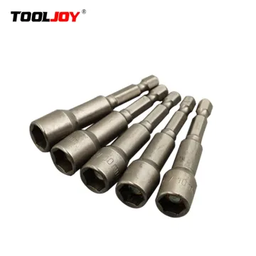 Magnetic Nut Driver Set with 8mm, 5/16" Socket Adapter & Hex Drill Bit: Comprehensive Tool for Precision Fastening