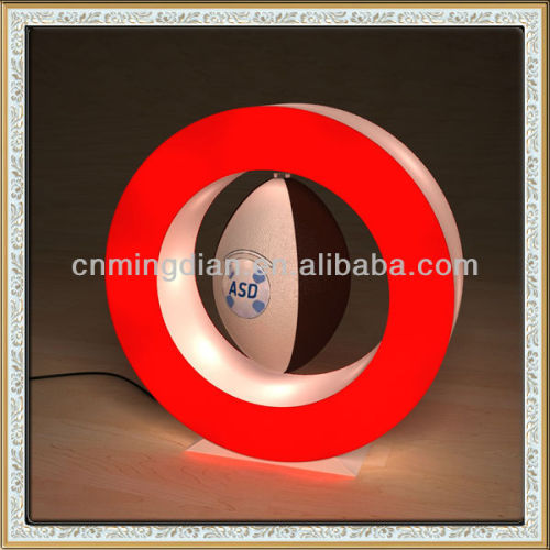 acrylic magnetic floating display roating show, magnetic levitation led display stand