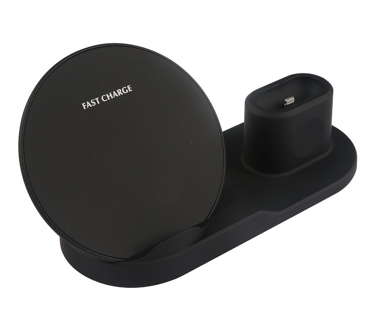 3-1 10W Qi Fast Wireless Charger Stand