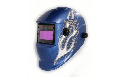 Auto Shade Plastic Miller Welding Mask Blue , Electronic Welding Helmet
