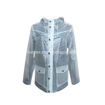 The warm polyester fleece raincoat for women