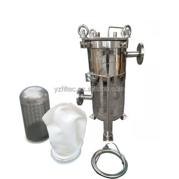 1# single bag filter ss 304 316 filter housing customized size factory price for soy milk,syrup,wine