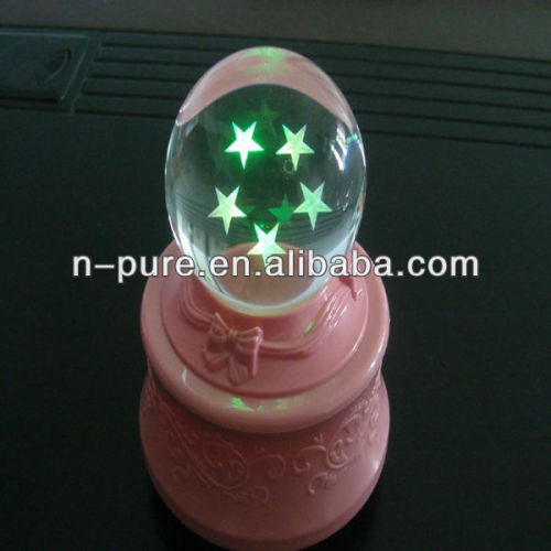 Persnalized LED Crystal Magic Ball Light with Bases