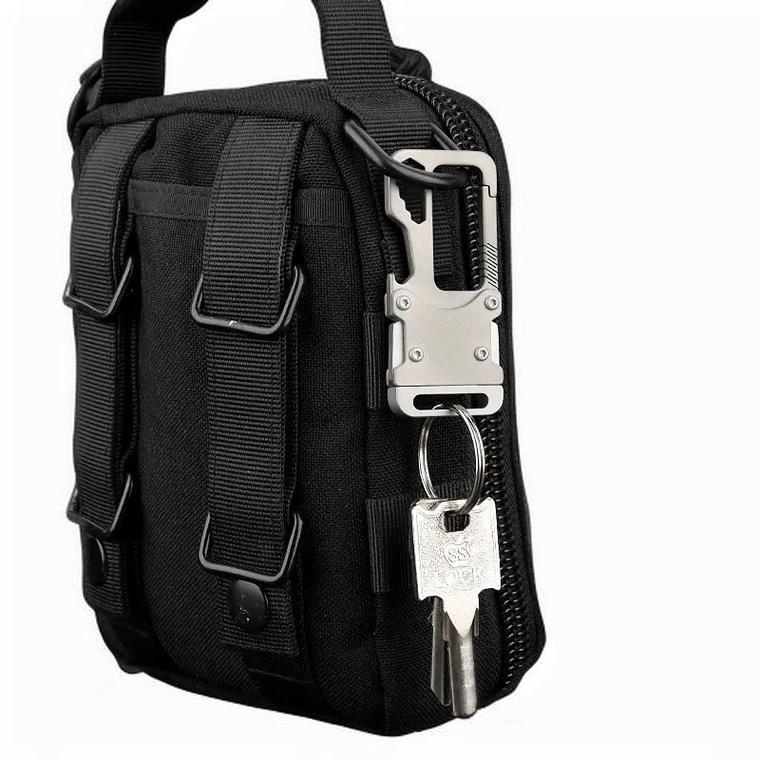 Durable Titanium Alloy Multifunctional Keychain for Outdoor