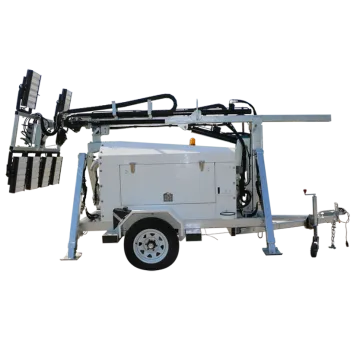 10m mobile light tower for rescue operation
