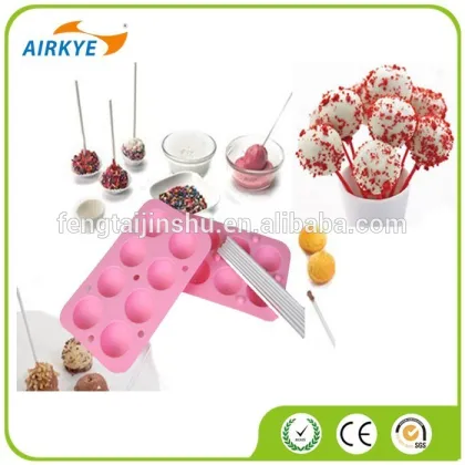 Silicone Cake Pops Mould Maker Baking Set Lollipop Sticks Pop Mold Cooking