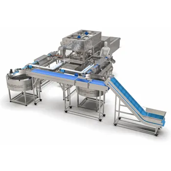 Automated Bowl Feeder Centrifugal Disc Machine for Sausage and Frankfurter Production Line