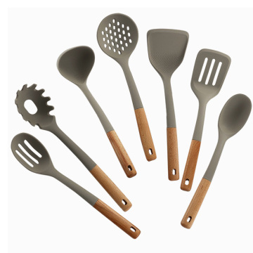 Silicone Kitchen Utensils Set: Heat Resistant Cookware & Cooking Tools