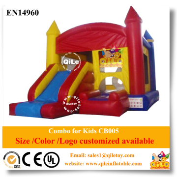 China Wholesale price pvc Inflatable bounce Castle round bounce Slide combo for sale