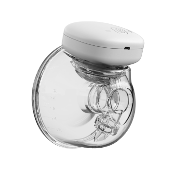 One-piece designed wearable electric breast pump