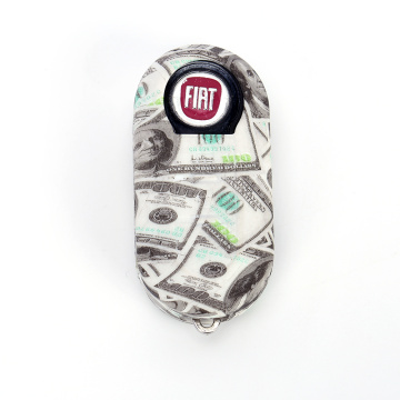 Silicone key shell fob cover for fiat