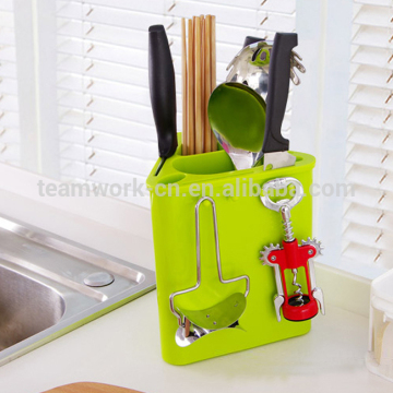 Multi-function knife spoon fork chopstick kitchen appliance rack