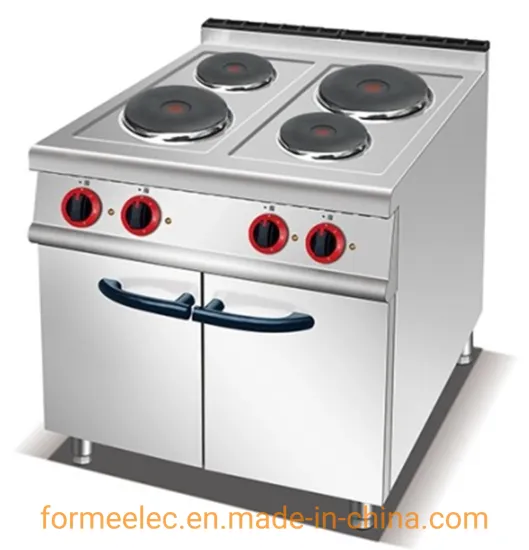 Combination Oven Round Plate Electric Range with 4-Hot Plate & Cabinet