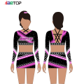 Costume da cheerleader a maniche lunghe personalizzate