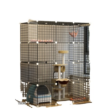 Folding Metal Pet Cage for Large Cats