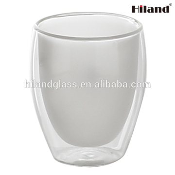 Promotional 230ml double wall borosilicate glass tumbler