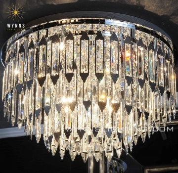 Modern Luxury LED Crystal Ceiling Lamp for Home Villa Hotel