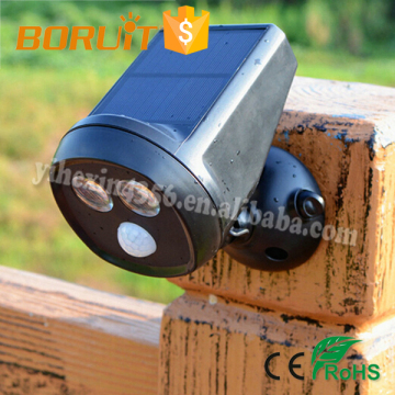 Solar Energy LED Motion Sensor Oudoor Light 2LED IP65 Waterproof Sensor Solar Wall Lamp LED