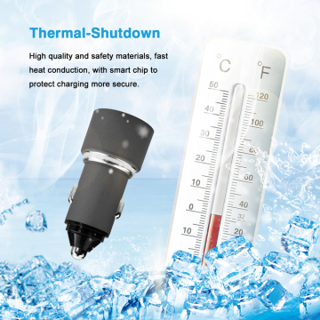 Car Charging Accessories Dual Usb Car Charger Adapter 2 Usb Port Led Display Smart Car Charger For Iphone Mobile Phone