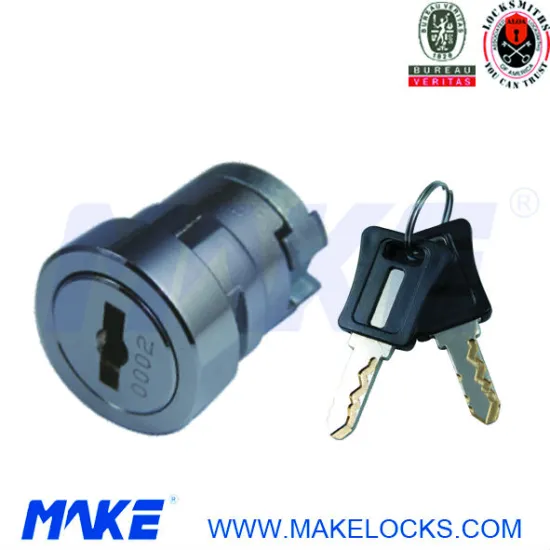 High security cabinet door lock cylinder